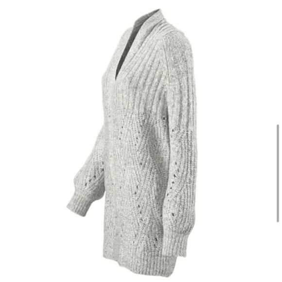 CAbi | Gray Cathedral Open Cardigan Style 3472 | L - Picture 2 of 7